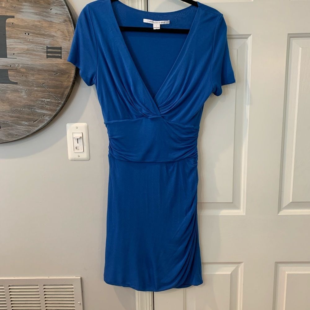 Diane Von Furstenberg Royal Blue Jersey Dress sz S